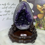 Lucky Crystal Cave Pendulum Financial Position Top Uruguay Amethyst Dinosaur Egg ESPa+1.66kg ️ Water-Feeling Teeth Have Caves Deeply Absorbs Gold Gathering Fortune Money Keeping Mone