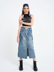 Niyom Jeans : รุ่น SK24.1 กระโปรงยีนส์