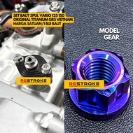 TENSIONER NUT VARIO 125 150 ALL SERIES TITANIUM GR5 ORIGINAL TITANIUM VIETNAM