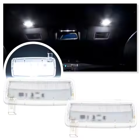 LED Interior Sun Visor Vanity Mirror Lamps Reading Light For BMW 1 3 4 Series E88 M3 E93 F33 M4 F83 