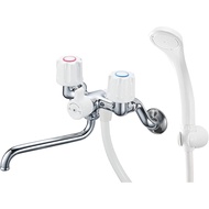 【Direct from Japan】SANEI SK11-W-13 Two-Valve Shower Mixing Faucet Hose Length 63.0 inches (160 cm), 