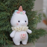 數碼 數字下載 - PDF | 獨角獸鉤針娃娃圖案