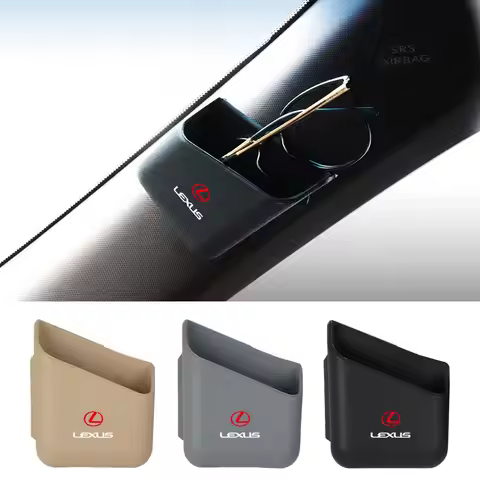 2pcs Car Storage Bag Box Glasses Phone Holder Organizer Accessories For Lexus RX350 GX460 ES350 GS35