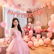 18th Birthday Happy Birthday Party Dress Up Decoration Balloon Set Scene Layout Package Atmosphere P