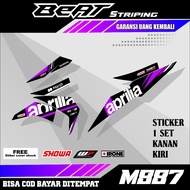 Sticker List Variations Of Motorcycle Accessories honda Beat Fi New Esp Street 2016 2017 2018 2019 Semi Fulllblok decal Gradation