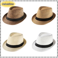 BEBETTKISS Straw Panama Cap Beach Gangster Cap  Jazz Dress Hat