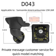 [TH Luggage Accessories] D043 Americantourister 25r 26r Luggage Wheel Replacement Wheel 360 Universa