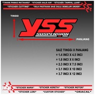 Sticker YSS suspension = sticker cutting 1 pcs