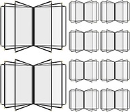 Menu Covers 8.5 x 11 Inch Transparent Restaurant Menu Covers Menu Holder with Leatherette Trim and D