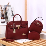 SG1135 syafniegalery eldora hermi 3in1 batam bag handbag children's bag mother's work bag togo leath