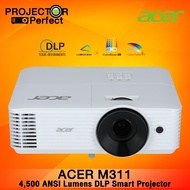 Acer M311 DLP Smart Projector : WXGA resolution at 4,500 ANSI Lumens brightness and with a high cont