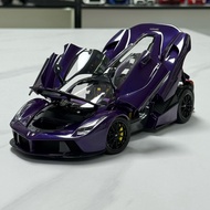 Hobby Diecast 1:18 Scale Ferrari Laferrari Purple Vehicle Model Car Collection