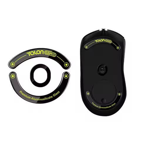 Glass Mouse Feet Compatible With Logitech G403 / G603 / G703 Wireless Gaming Mouse Round Curved Edge