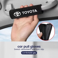 [Ready Stock] Car Roof Pull Gloves Car Inner Door Armrest Covers Fluff Handle Protector Cover Car De