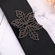 Black floral pattern Belt, version 6cm H62