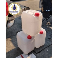 20 Liter Gallon Second Hand (Clean Wash) Solid White Thick Texture Strong HDPE Plastic Material Oil 