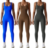 Topsports Europe America Hot Sale Threaded Knitted Trousers 0 Bondage Running Yoga Jumpsuit Seamless