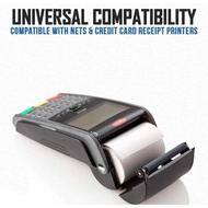 Thermal Paper Roll 57x40mm 12.5m Receipt Roll Cordless Credit Card Machine NETS Receipt