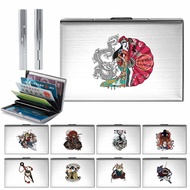 Men Women Metal Credit Card Case Pattern Credit Card Holder Simple Metal Card Case Men's Card Holder
