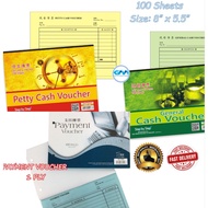 Payment Voucher | Petty Cash Voucher | General Cash Voucher (1 ply x 100 sheets) voucher