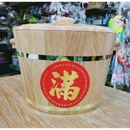 3KG  RICE CONTAINER WOOD