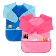 CUBACO Kids Painting Apron, 2pcs Waterproof Art Smocks For Child 3-8 Years, Kids Smocks for Painting