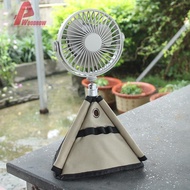 Canvas Blowing Fan Roll Paper Bag Mini Fans Tripod Guard Bag for Outdoors Travel [Woodrow.sg]