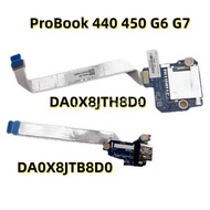 hp probook 440 450 g6 SD card reader usb switch button plates HSN-Q15C L44578-001 da0x8jtb8d0 da0x8j