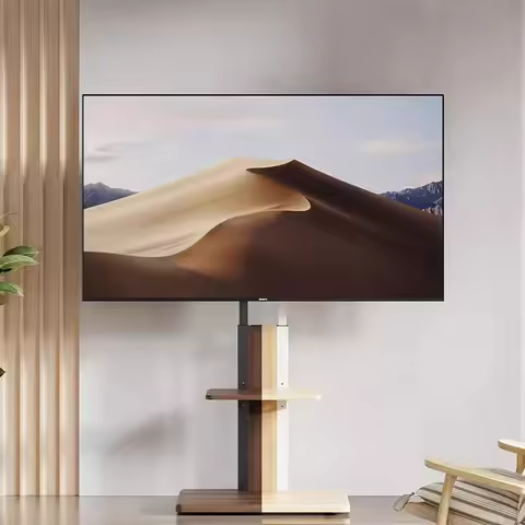 TV Floor Brackets TV Mobile Stand Vertical Trolley Stand Mobile Stand Floor Trolley For 26"-75" Tele