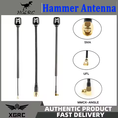 HGLRC Hammer Mini Antenna SMA/UFL IPEX/MMCX Image Transmission 2.5dBi 5.8G Long Range RHCP/LHCP FPV 