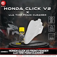 ( COMBO E ) FRONT FENDER FOR HONDA CLICK V2 (A88) & LLA TIRE FOAM CLEANER - GCSUN MOTORCYCLE