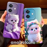 Softcase OPPO A3X A3 NFC 2024 Cute Cat Motif Fashion Case - Cute Case - Oppo Case - A3X Case - A3 NF