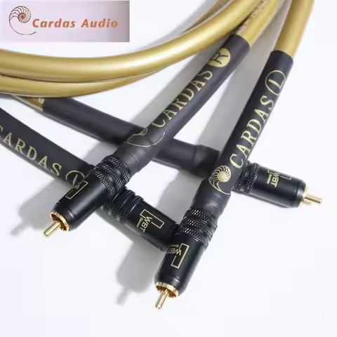 CARDAS rca jack cable High Quality OFC pure copper plated silver 2RCA to2 RCA HiFi Audio Line Wire w