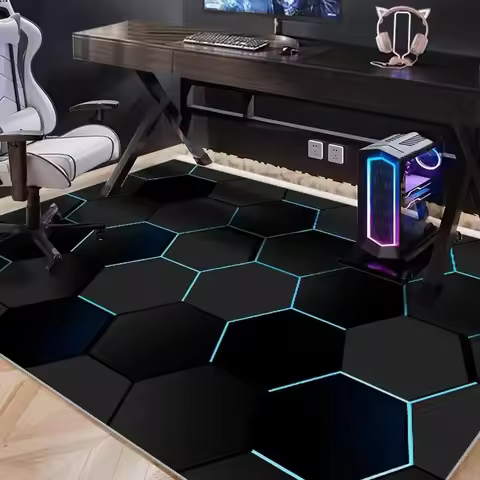VIKAMA Esports Room Carpets, Soundproof Esports Chair Floor Mats, Living Room, Bedroom And Office Ca