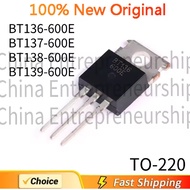 5 PCS TO-220 BT136-600E BT136 BT137-600E BT137 BT138-600E BT138 BT139-600E BT139 TRIAC 100% Quality 