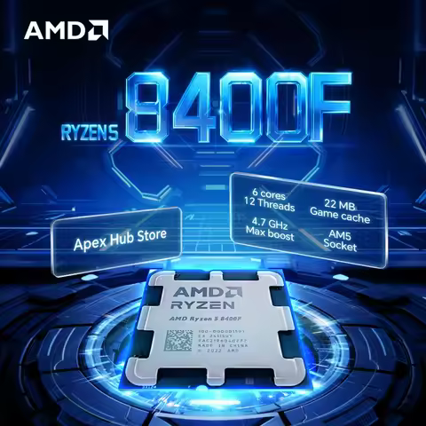 NEW AMD Ryzen 5 8400F 6-Core 12-Thread AM5 Applicable to B650 4.2GHz 65W 4NM L3=16M R5 8400F Gaming 