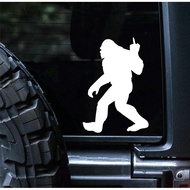 Sunset Graphics & Decals Big Foot Middle Finger Decal Vinyl Car Sticker Sasquatch Funny | Cars Truck