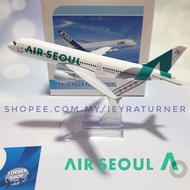 NEW Air Seoul Airbus A321-200 SOUTH KOREA Aircraft Model 16cm Die-cast Metal Airplane