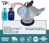 LPG Gas Regulator TPA Snap On  Regulator De Salpak  with Safety Protection Device.
