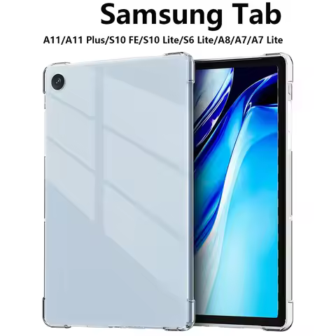 Tablet Cover for Samsung Galaxy Tab A11/A9/A11 Plus/S6 Lite/A8/A7/A7 Lite Slim TPU Anti-Yellowing Si
