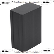 FKILA Aluminium Electric Box, Striped /Glossy Style Split Type Electric Box, Water Proof Black 46*76
