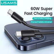 USAMS Fast Charge Type-C To Type-C Cable (60W)