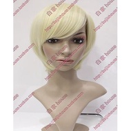 Cosplay Wig - Kuroshitsuji Arliss Tonner Light Gold Bob Cut for Slim Faces