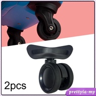 [PrettyiaMY] 2 Pieces Luggage Wheels Replacement Swivel Caster Wheels Suitcase Wheels