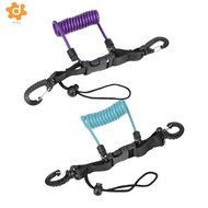 [Lacooppia2] Scuba Diving Coil Lanyard Freediving Lanyard Rope for Underwater Tools