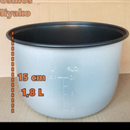 Panci Rice Cooker ukuran 1,8 Liter Merk Cosmos, Miyako , dll Promo tinggi 15cm termurah promo sekali