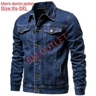 Ready stock Men's Jeans Jacket Denim Lelaki Material High Quality harga murah ada size Xs-3XL jaket 