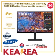 Samsung 27" ViewFinity S8 S80PB UHD Monitor LS27B800PXUXXS (3 year on-site warranty)