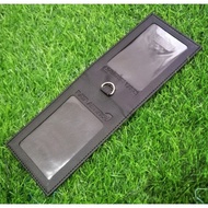 2 Sided ID Card Holder RAYA AIRWAYS 4 Slots Magnetic lock PU Leather