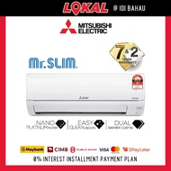 MITSUBISHI JR-Series 1HP / 1.5HP / 2HP / 2.5HP Non-inverter R32 Air Conditioner - Mr Slim Wall Aircond